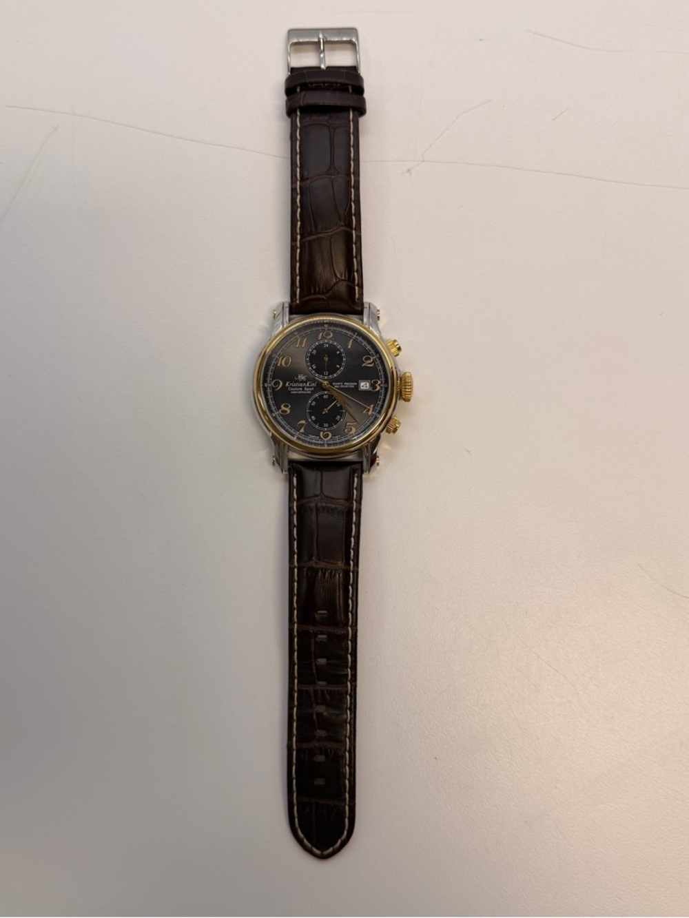 Kristian Kiel Couture Sport Watch Quartz Multifunction Date Leather